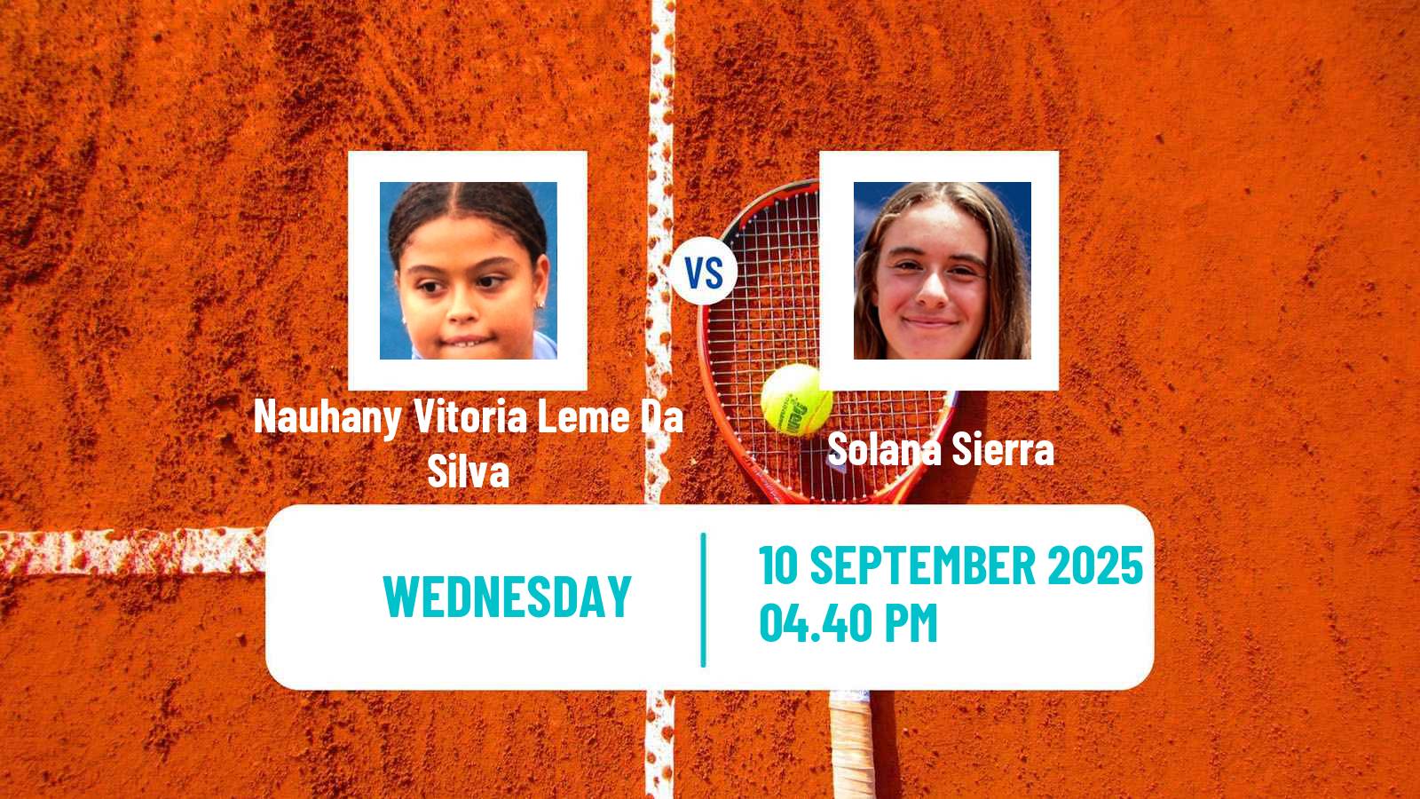 Tennis WTA Sao Paulo Nauhany Vitoria Leme Da Silva - Solana Sierra