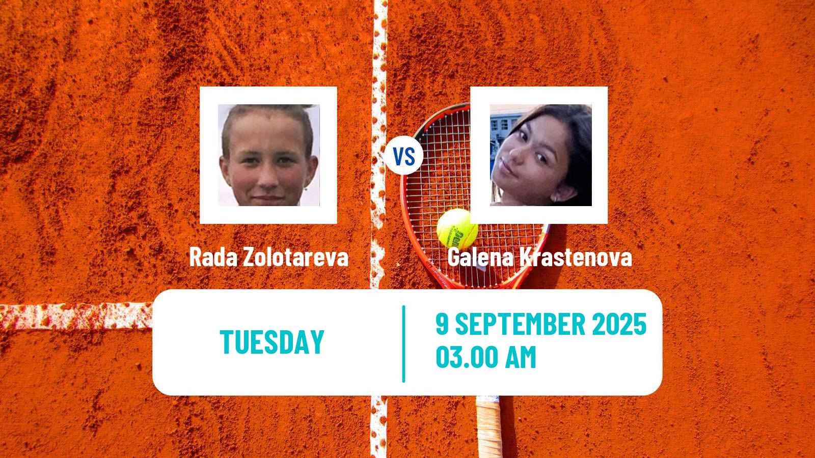Tennis ITF W15 Kursumlijska Banja 15 Women Rada Zolotareva - Galena Krastenova