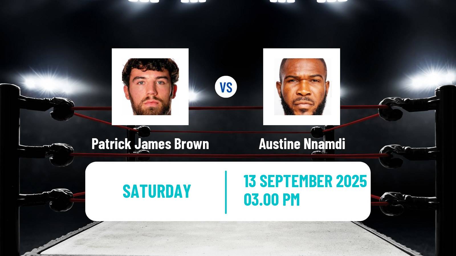 Boxing Cruiserweight Others Matches Men Patrick James Brown - Austine Nnamdi