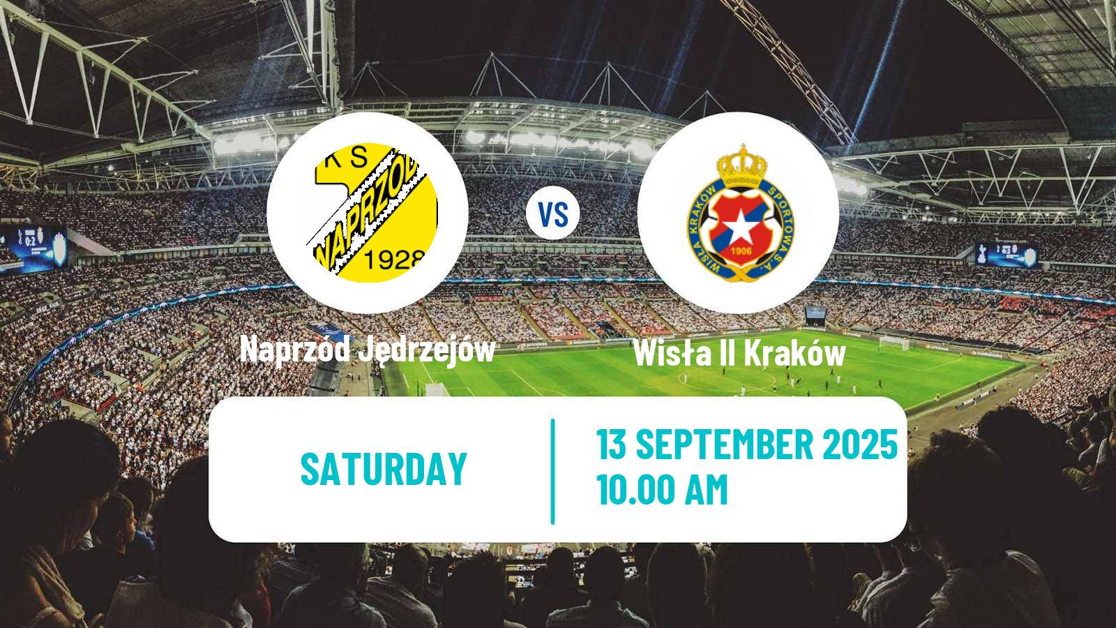 Football Polish Division 3 - Group IV Naprzód Jędrzejów - Wisła II Kraków