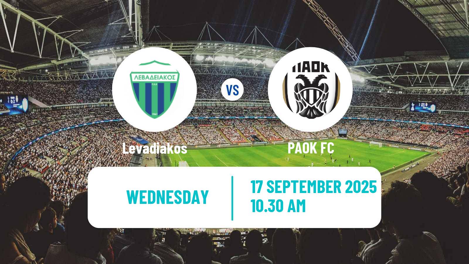 Football Greek Cup Levadiakos - PAOK