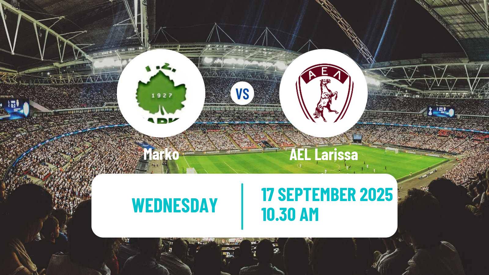 Football Greek Cup Marko - AEL Larissa
