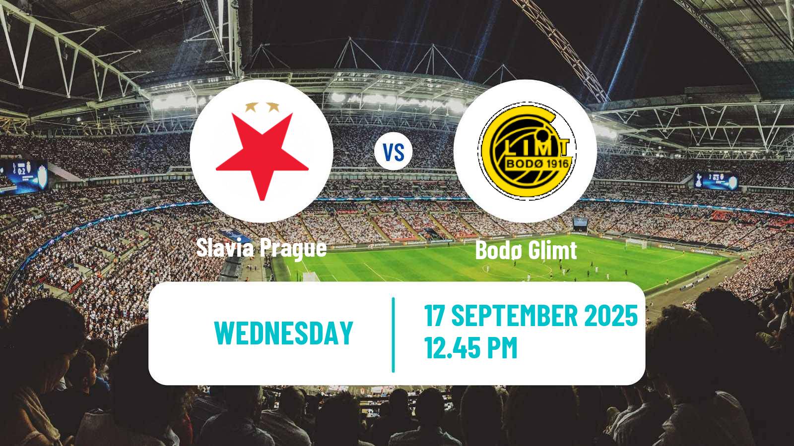 Football UEFA Champions League Slavia Prague - Bodø Glimt
