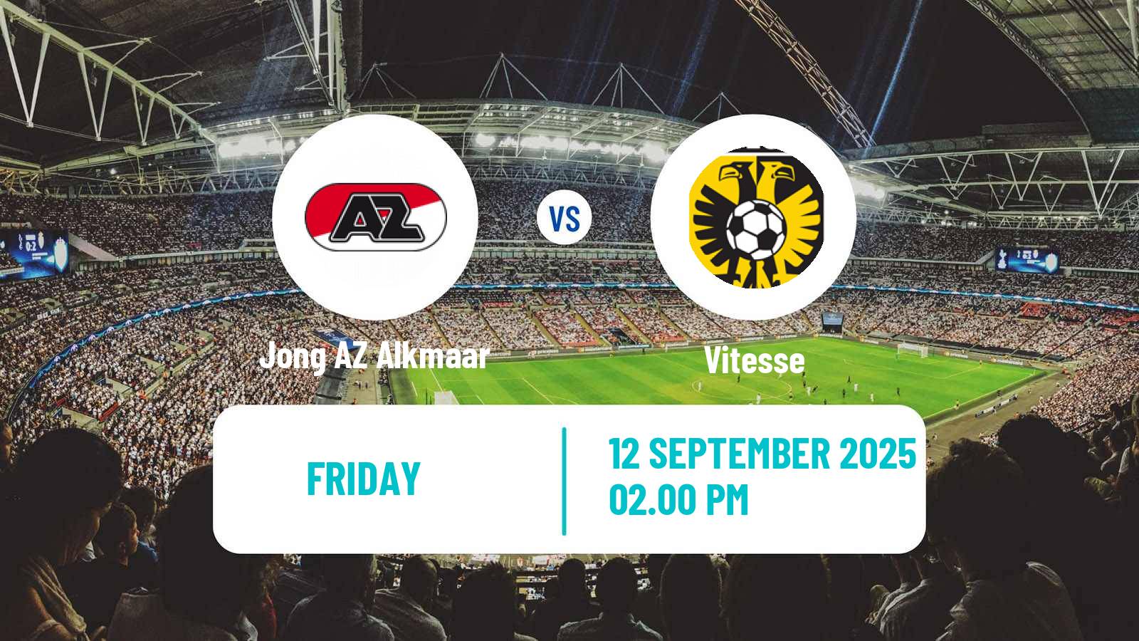 Football Dutch Eerste Divisie Jong AZ Alkmaar - Vitesse