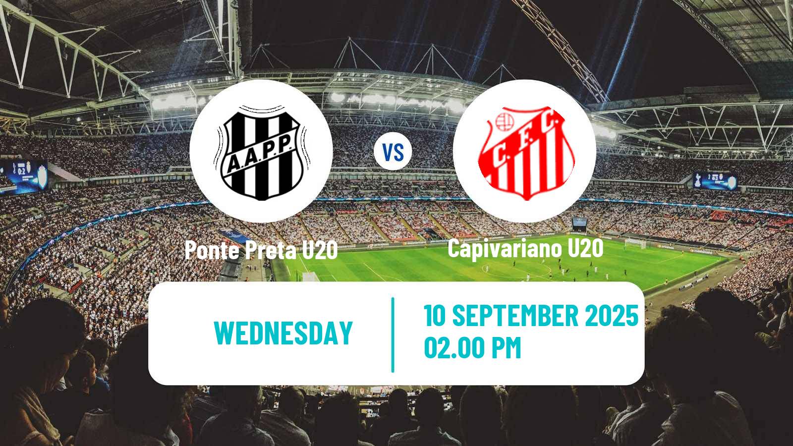 Football Brazilian Paulista U20 Ponte Preta U20 - Capivariano U20