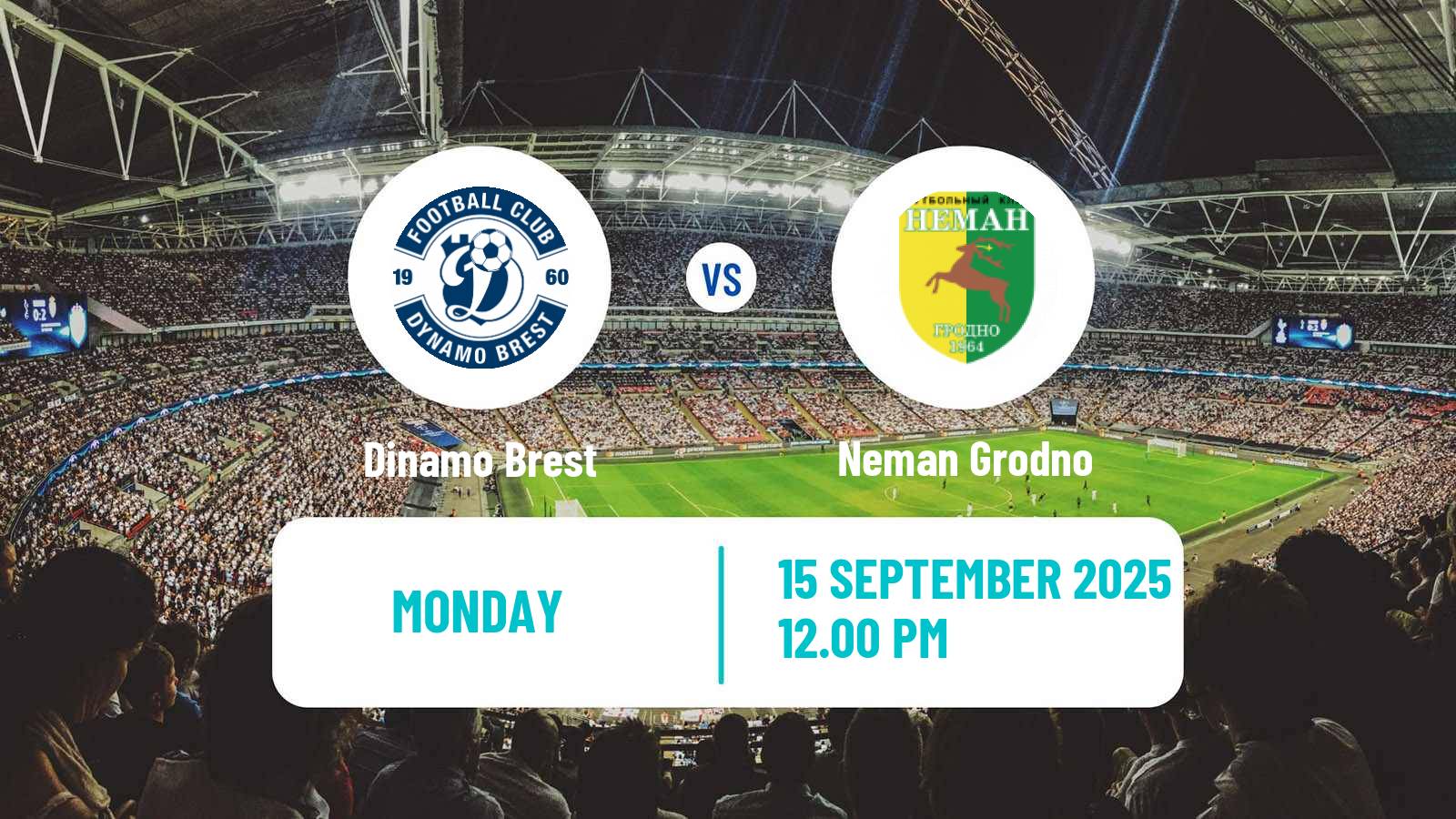 Football Belarusian Vysshaya Liga Dinamo Brest - Neman Grodno