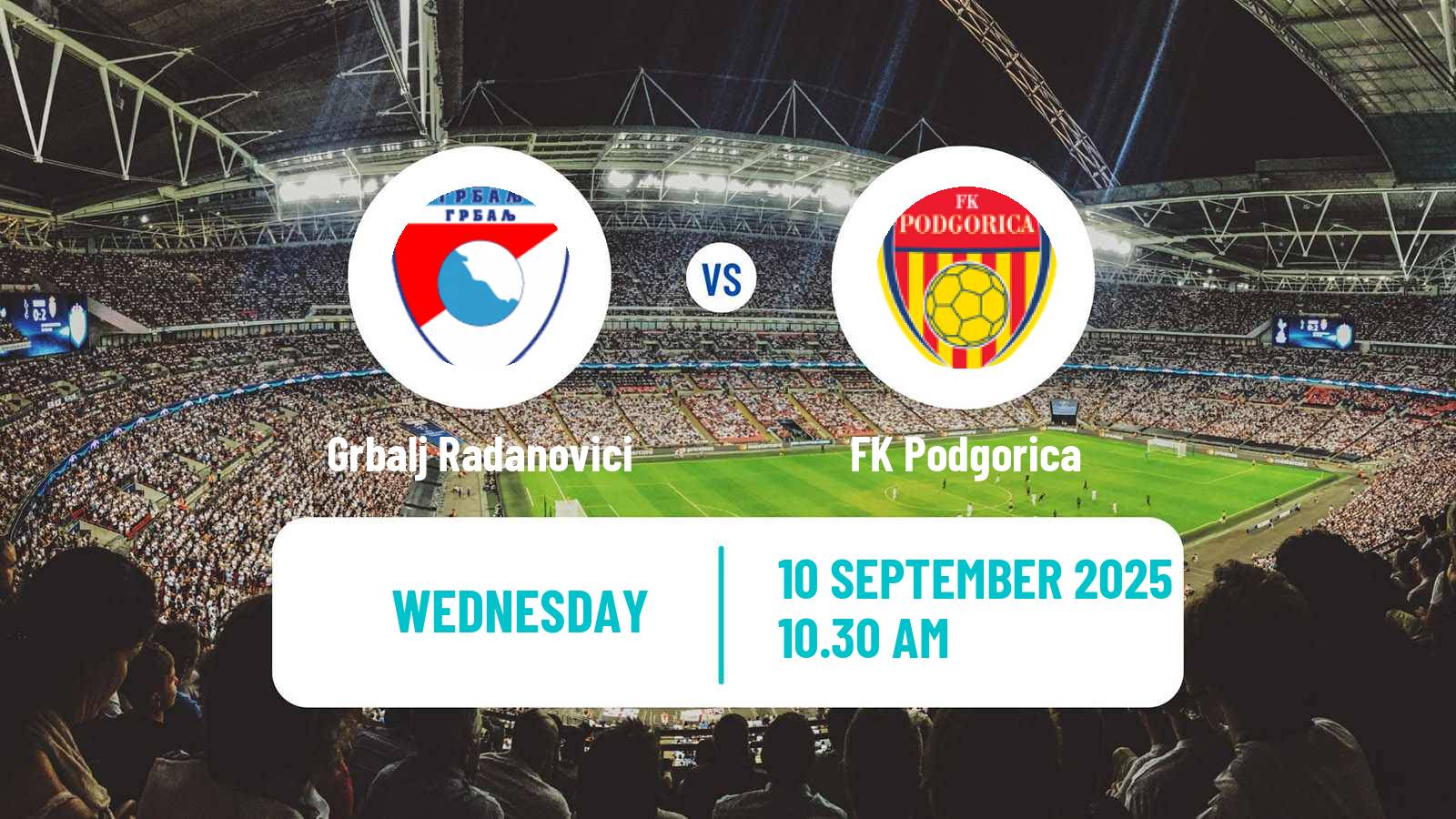 Football Montenegrin Druga Liga Grbalj Radanovici - Podgorica