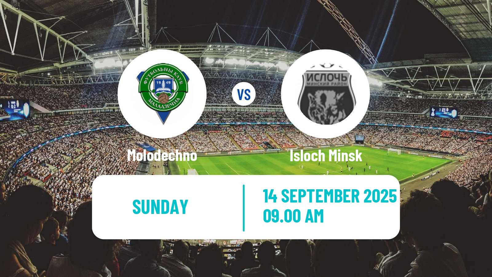 Football Belarusian Vysshaya Liga Molodechno - Isloch Minsk