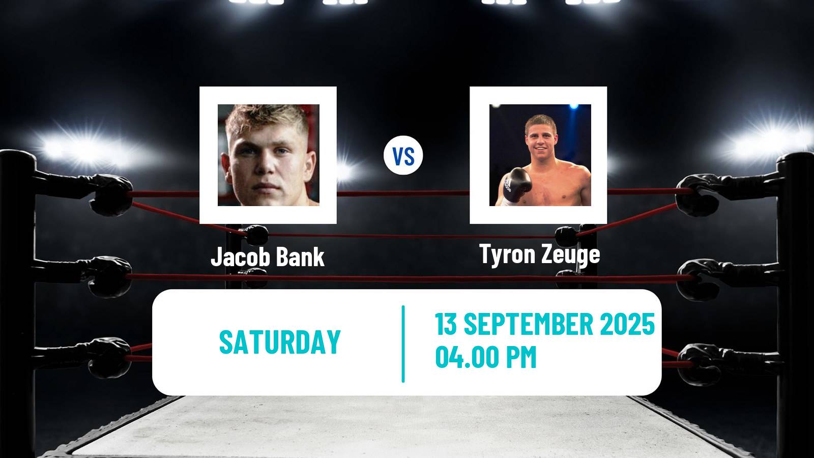 Boxing Super Middleweight WBO Global Title Men Jacob Bank - Tyron Zeuge