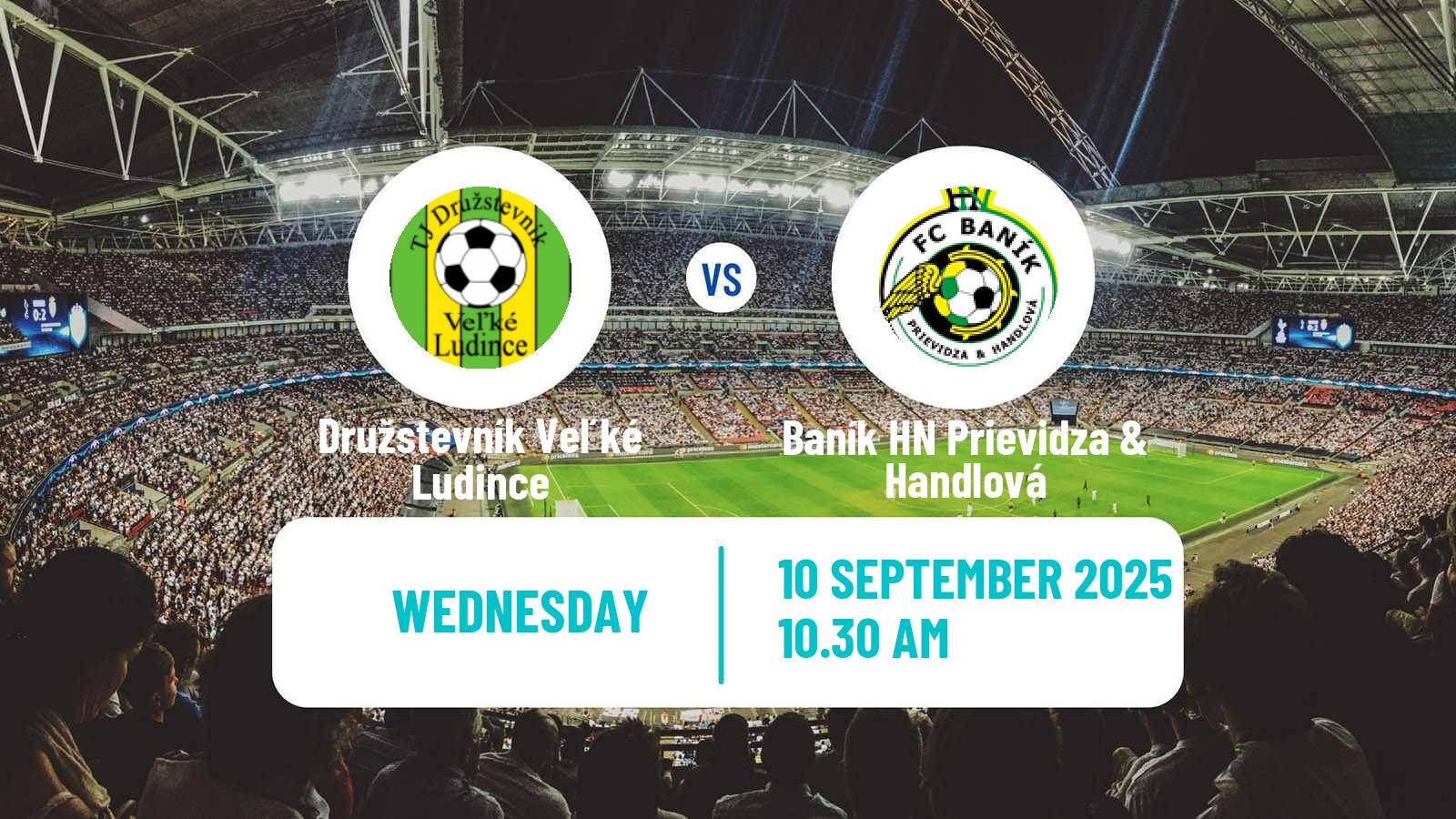 Football Slovak 3 Liga West Družstevník Veľké Ludince - Baník HN Prievidza & Handlová