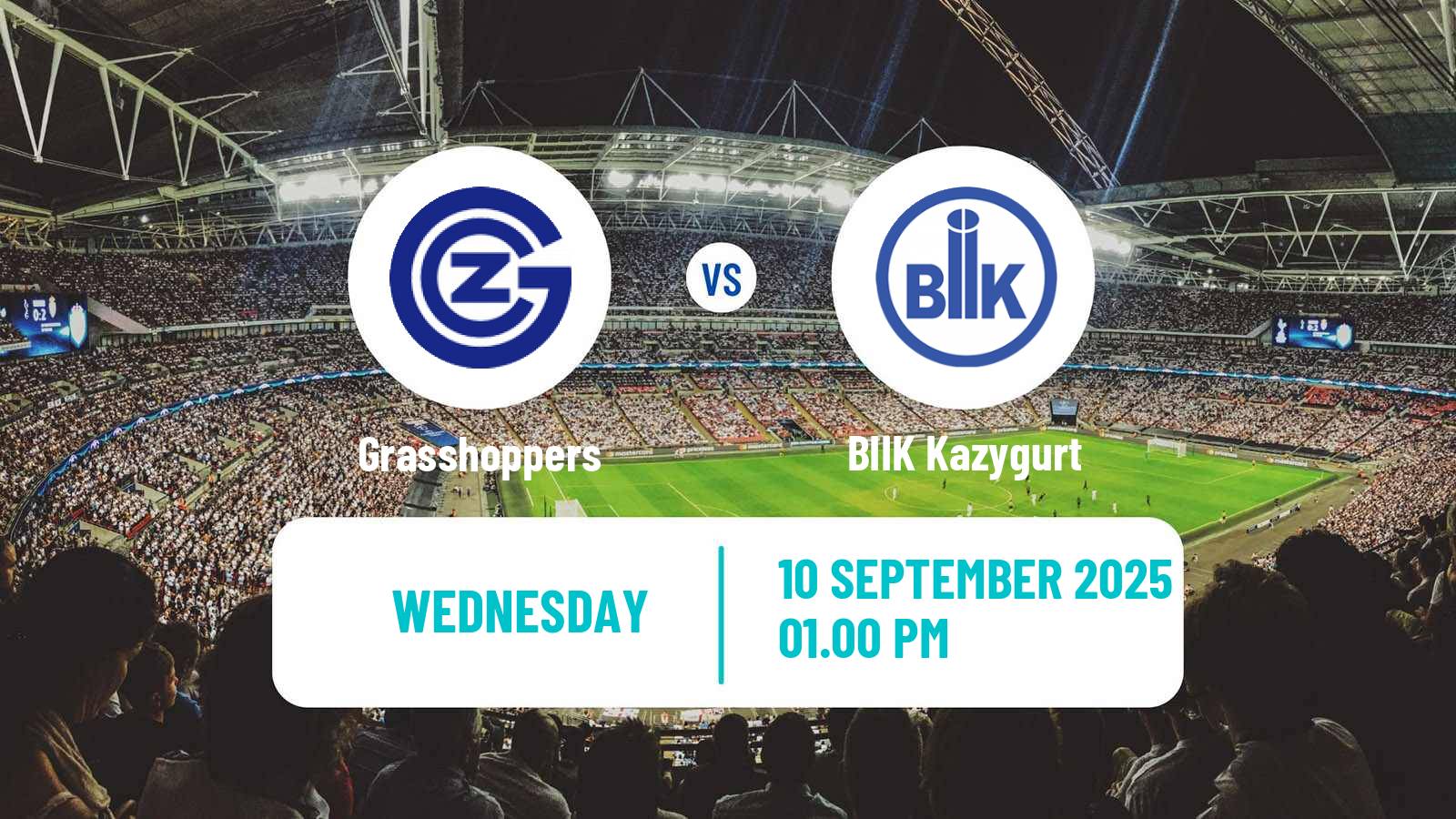 Soccer UEFA Europa Cup Women Grasshoppers - BIIK Kazygurt