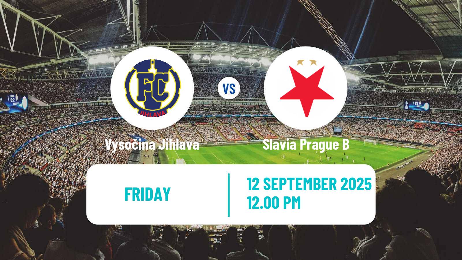 Football Czech Division 2 Vysočina Jihlava - Slavia Prague B
