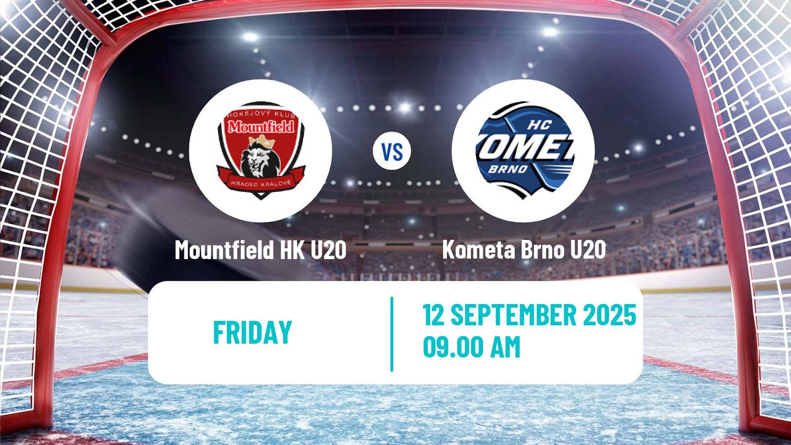Hockey Czech ELJ Mountfield HK U20 - Kometa Brno U20