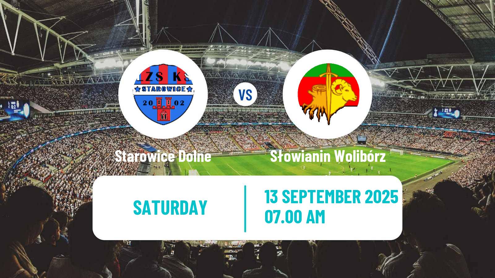 Football Polish Division 3 - Group III Starowice Dolne - Słowianin Wolibórz