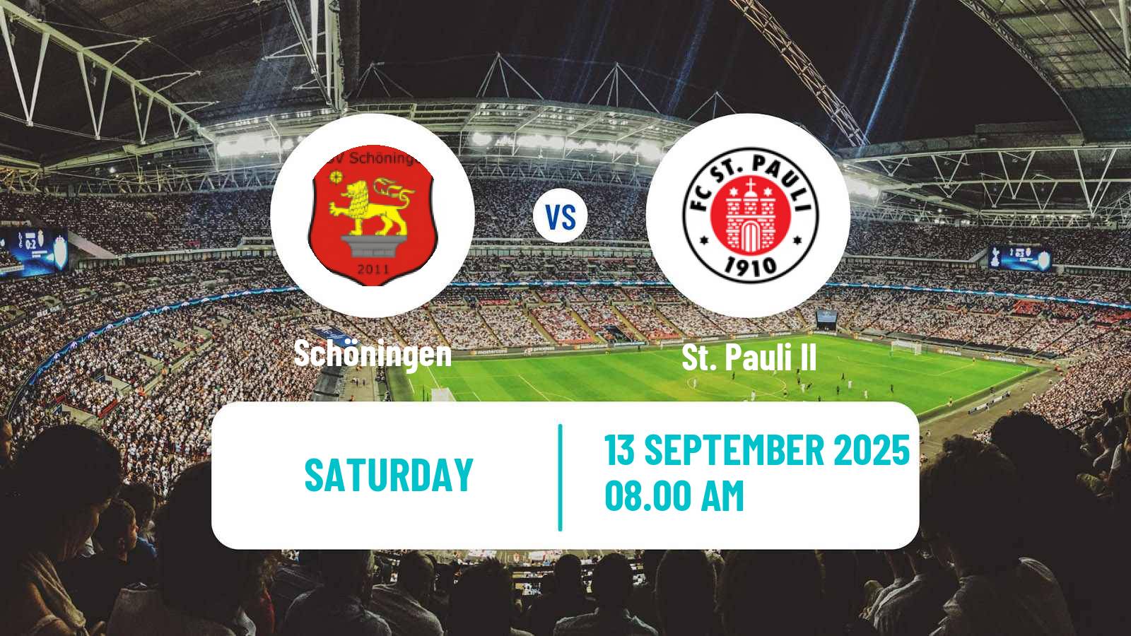 Football German Regionalliga North Schöningen - St. Pauli II