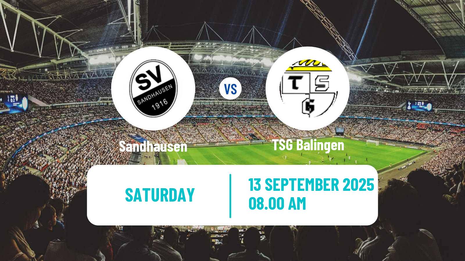 Football German Regionalliga Sudwest Sandhausen - Balingen