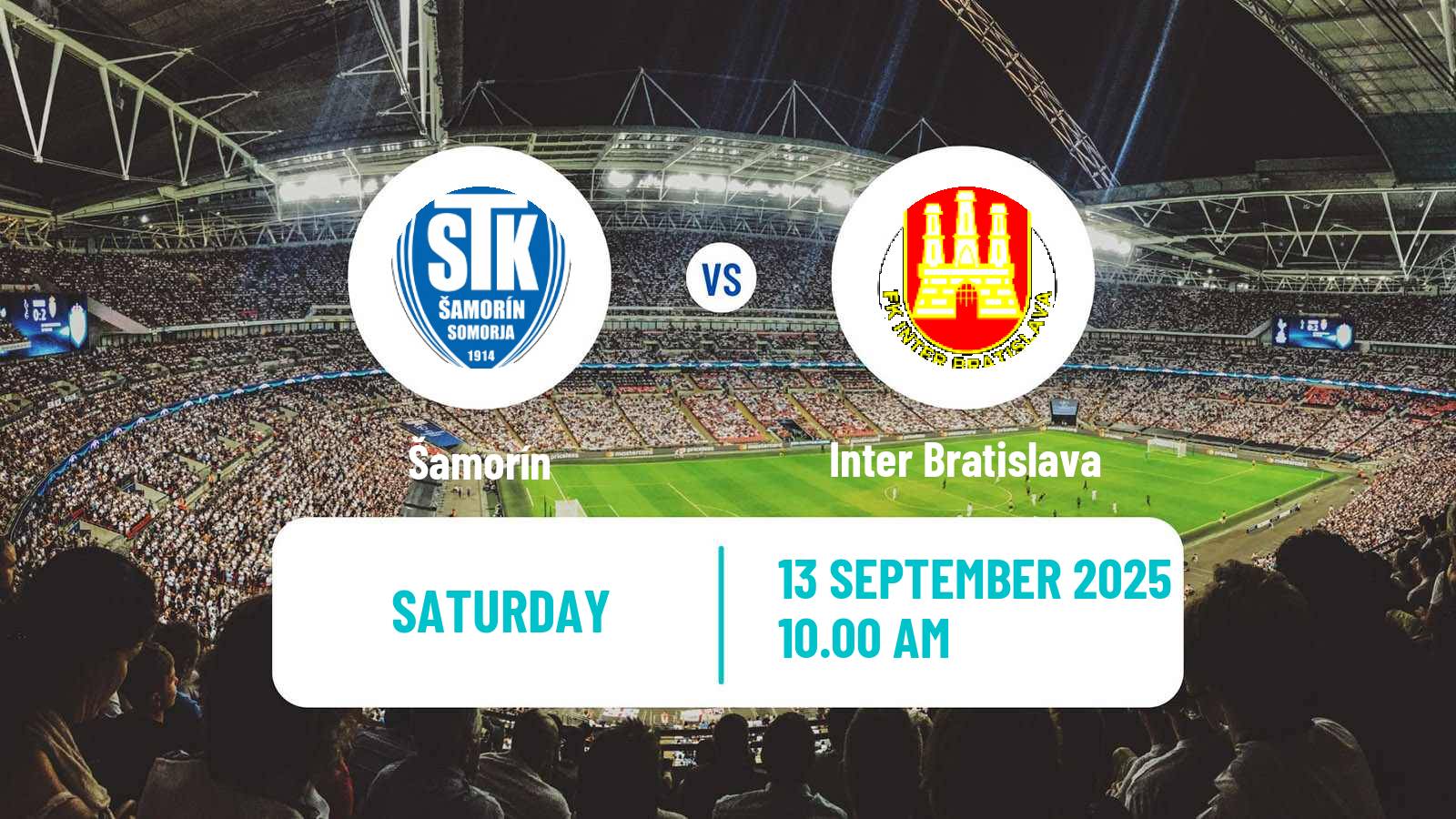 Football Slovak 2 Liga Šamorín - Inter Bratislava