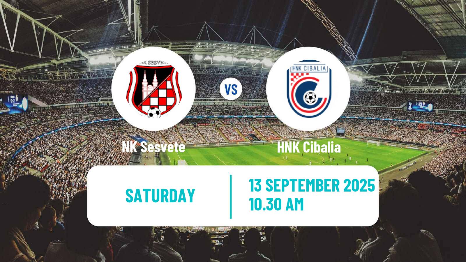 Football Croatian Prva NL Sesvete - Cibalia