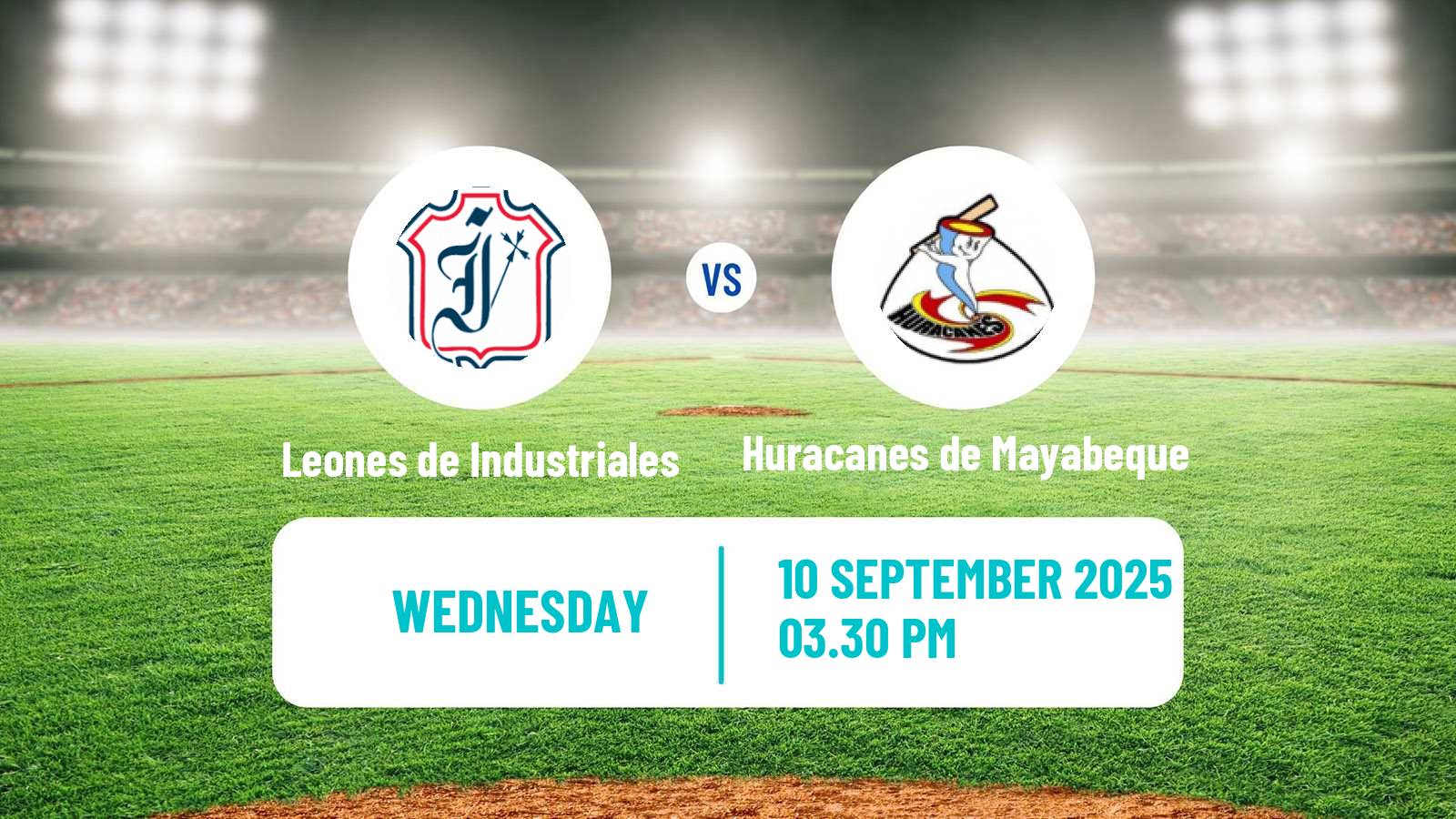 Baseball Cuba Serie Nacional Baseball Leones de Industriales - Huracanes de Mayabeque