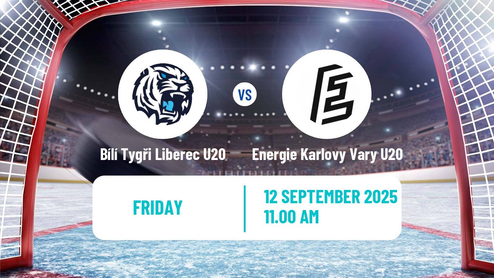 Hockey Czech ELJ Bílí Tygři Liberec U20 - Energie Karlovy Vary U20