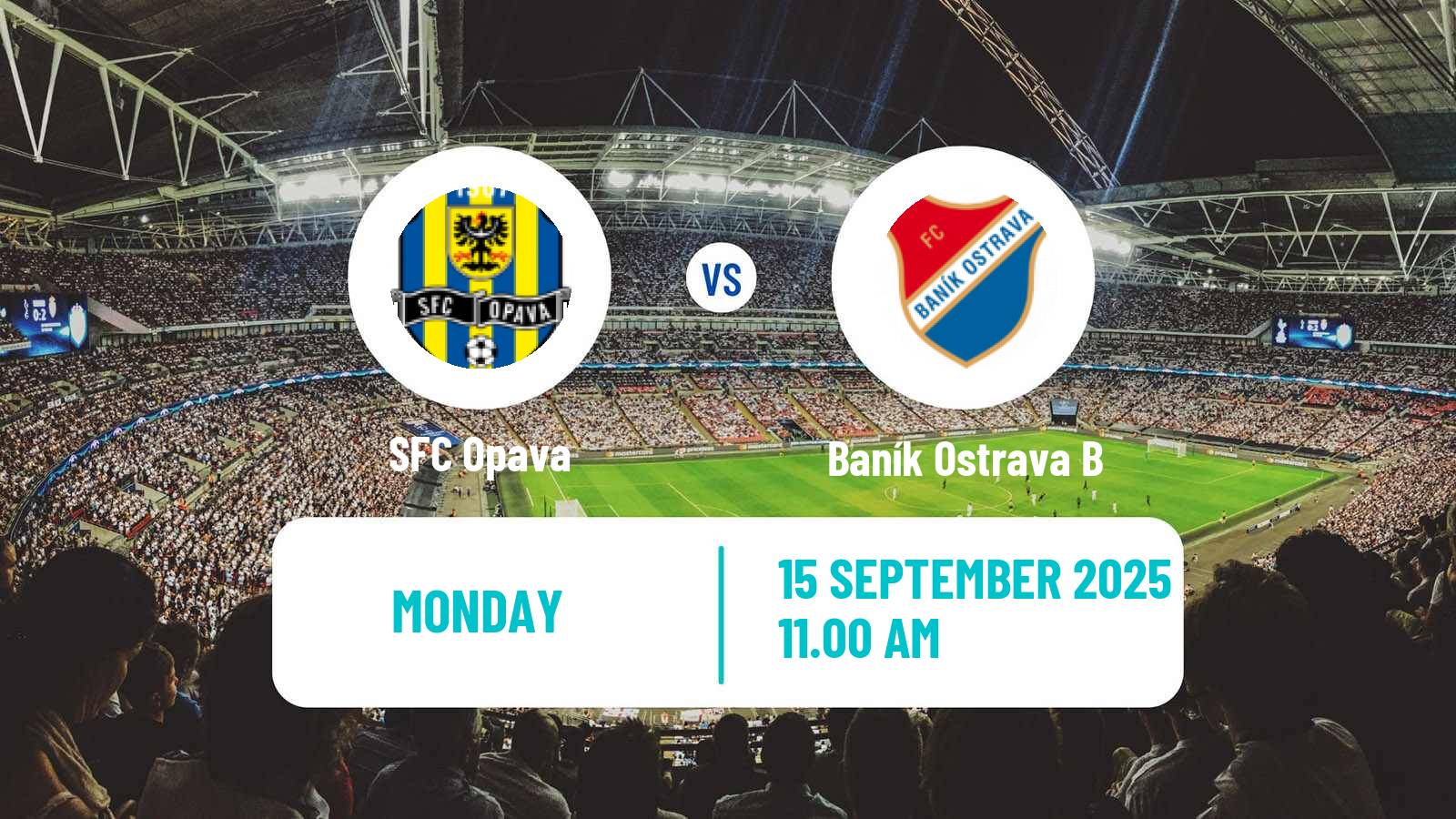 Football Czech Division 2 Opava - Baník Ostrava B
