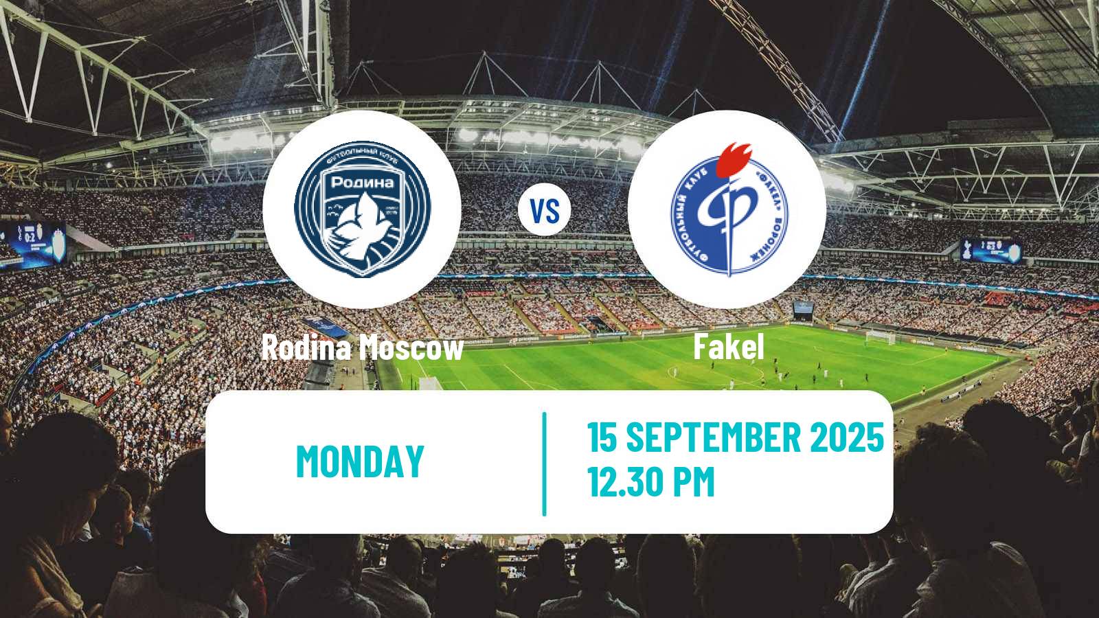Football Russian FNL Rodina Moscow - Fakel