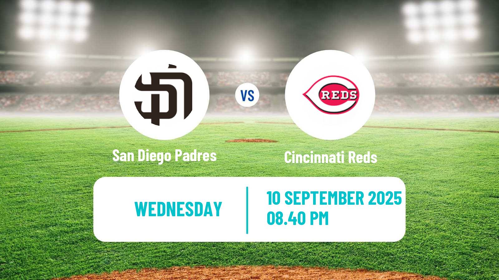 Baseball MLB San Diego Padres - Cincinnati Reds