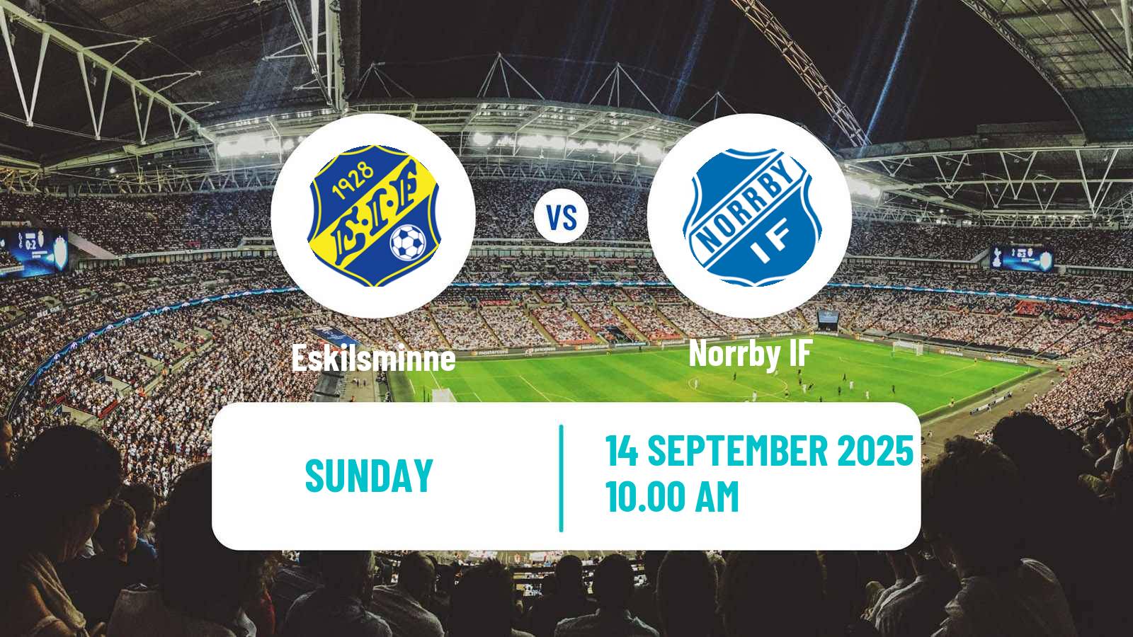Football Swedish Division 1 Södra Eskilsminne - Norrby