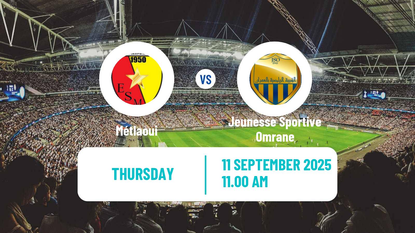 Football Tunisian Ligue Professionnelle 1 Métlaoui - Jeunesse Sportive Omrane
