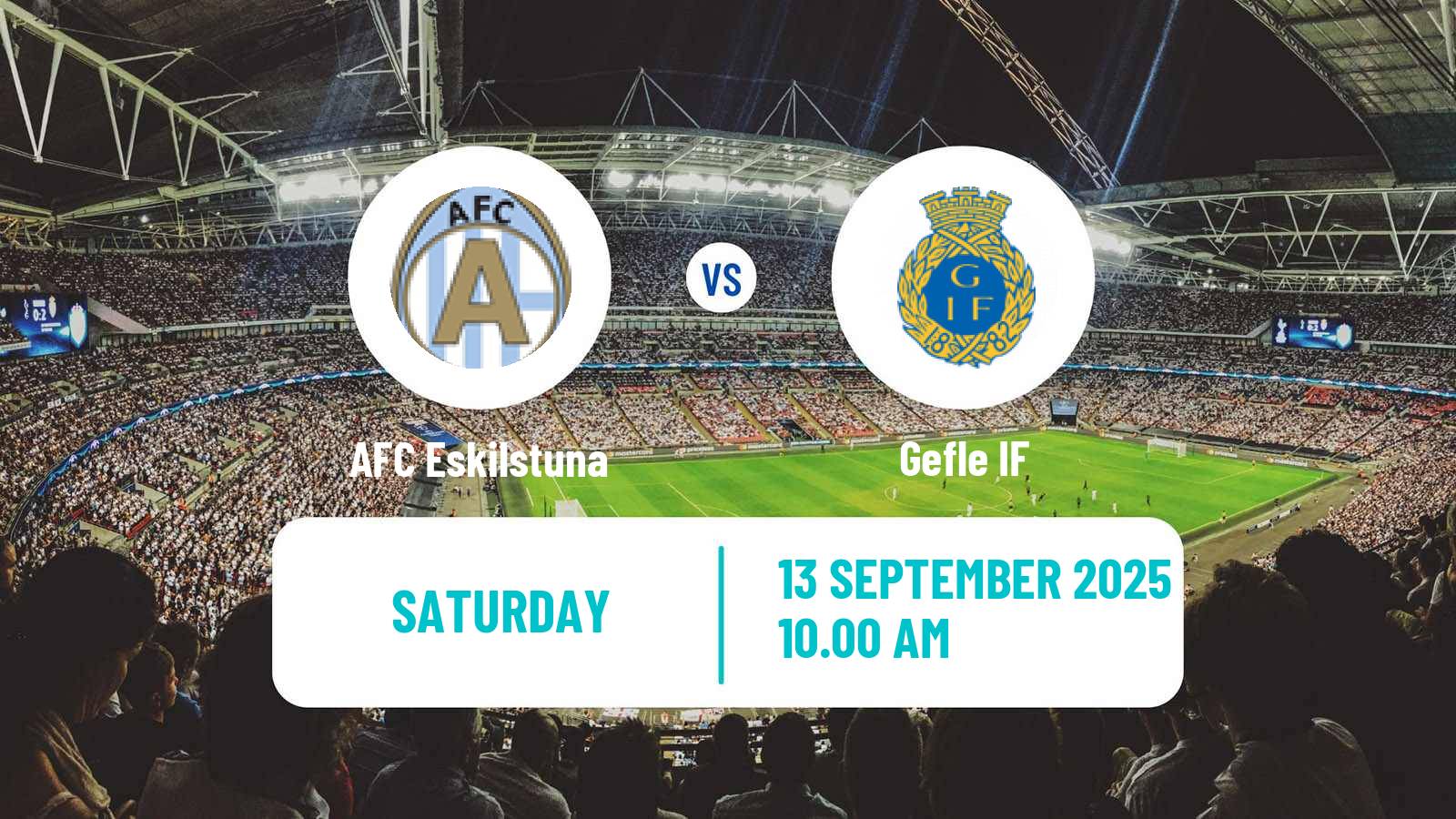 Football Swedish Division 1 Norra AFC Eskilstuna - Gefle