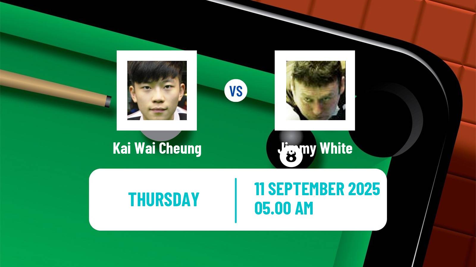 Snooker English Open Kai Wai Cheung - Jimmy White