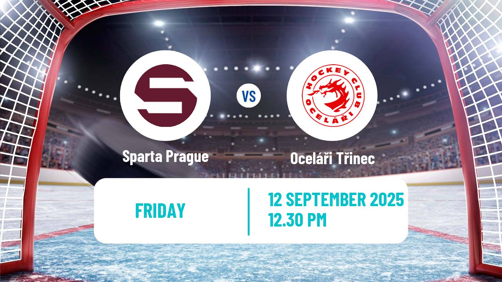 Hockey Czech Extraliga Sparta Prague - Oceláři Třinec