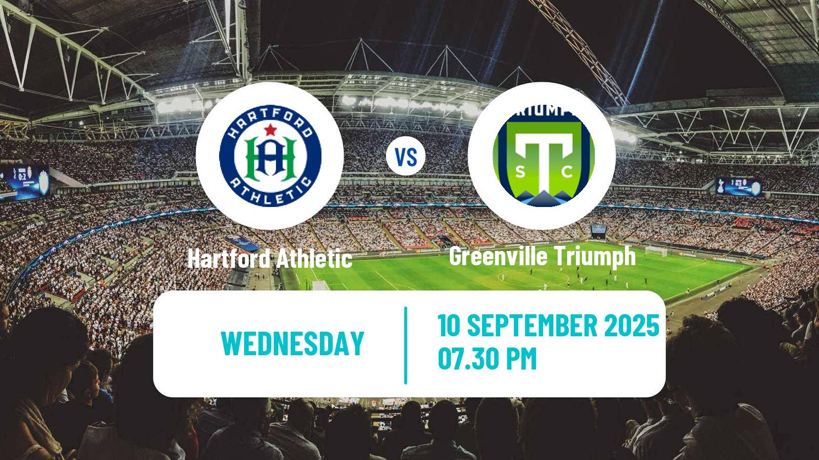 Football  USL League One Cup Hartford Athletic - Greenville Triumph