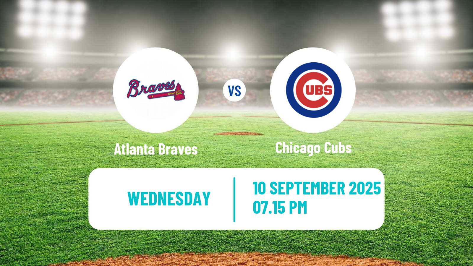 Baseball MLB Atlanta Braves - Chicago Cubs