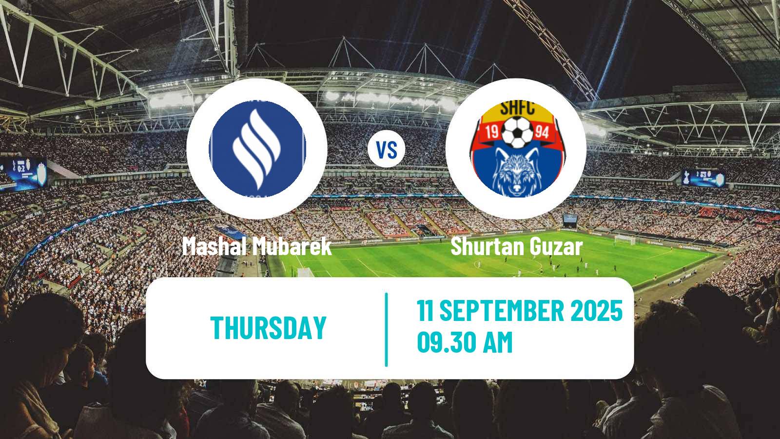 Football Uzbek League Mashal Mubarek - Shurtan Guzar
