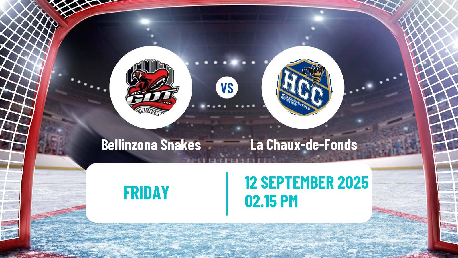 Hockey Swiss League Hockey Bellinzona Snakes - La Chaux-de-Fonds