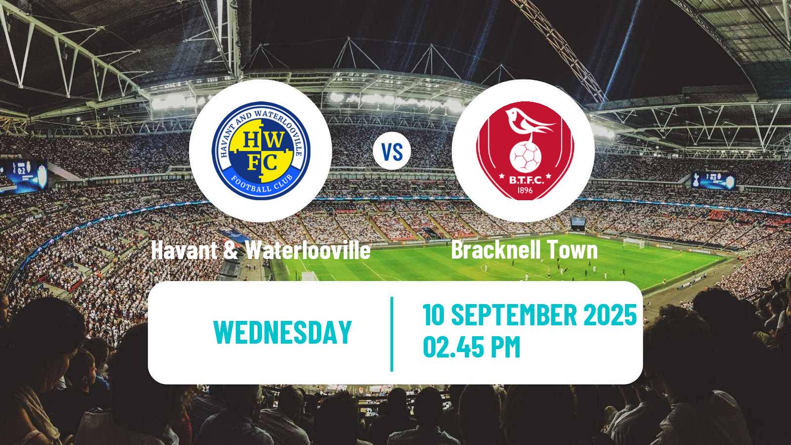 Football English Southern League South Division Havant & Waterlooville - Bracknell Town