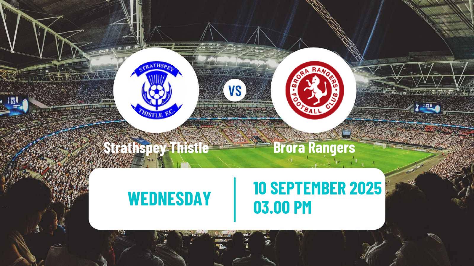 Football Scottish Highland League Strathspey Thistle - Brora Rangers
