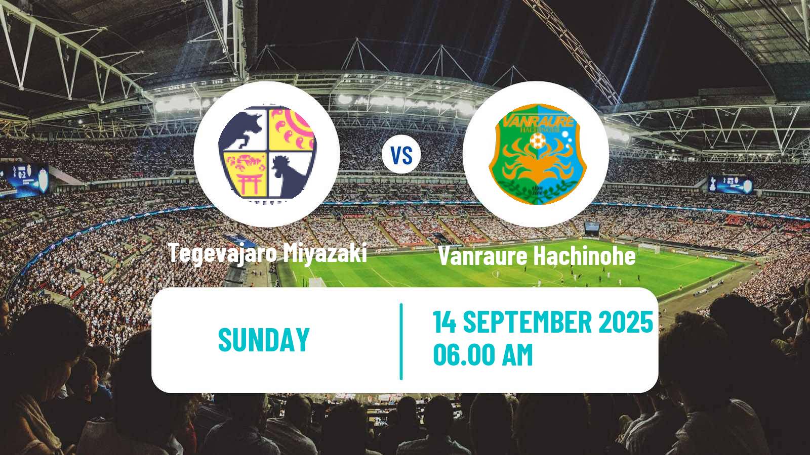 Football Japan J3 League Tegevajaro Miyazaki - Vanraure Hachinohe
