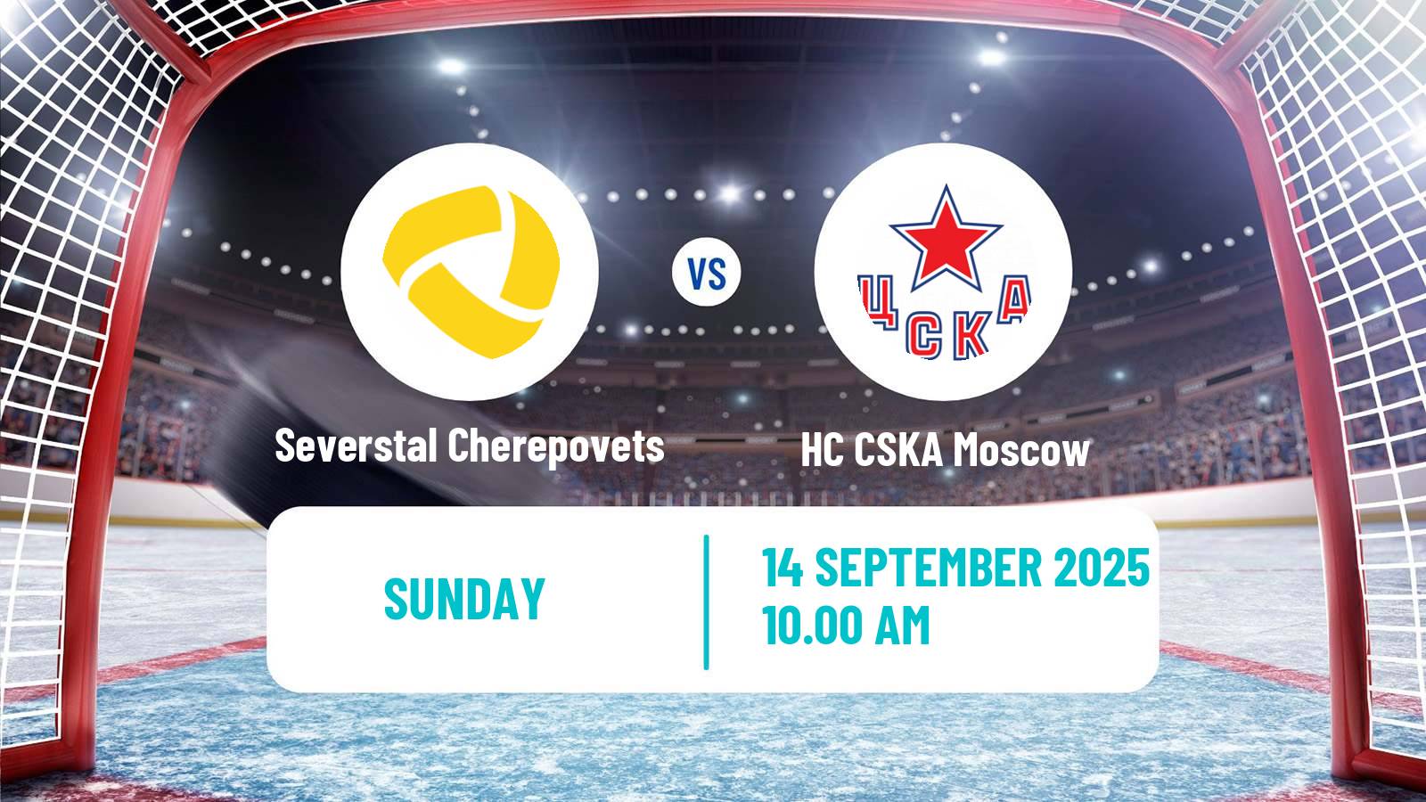 Hockey KHL Severstal Cherepovets - HC CSKA Moscow
