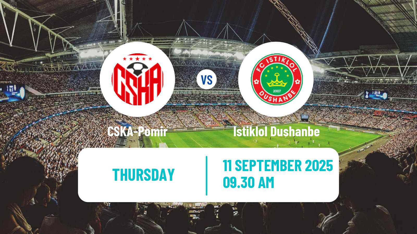 Football Tajik League CSKA-Pomir - Istiklol Dushanbe