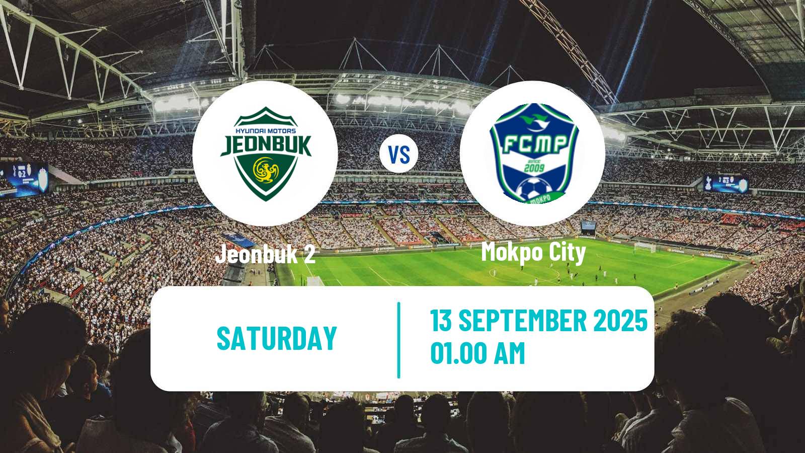 Football South Korean K3 League Jeonbuk 2 - Mokpo City