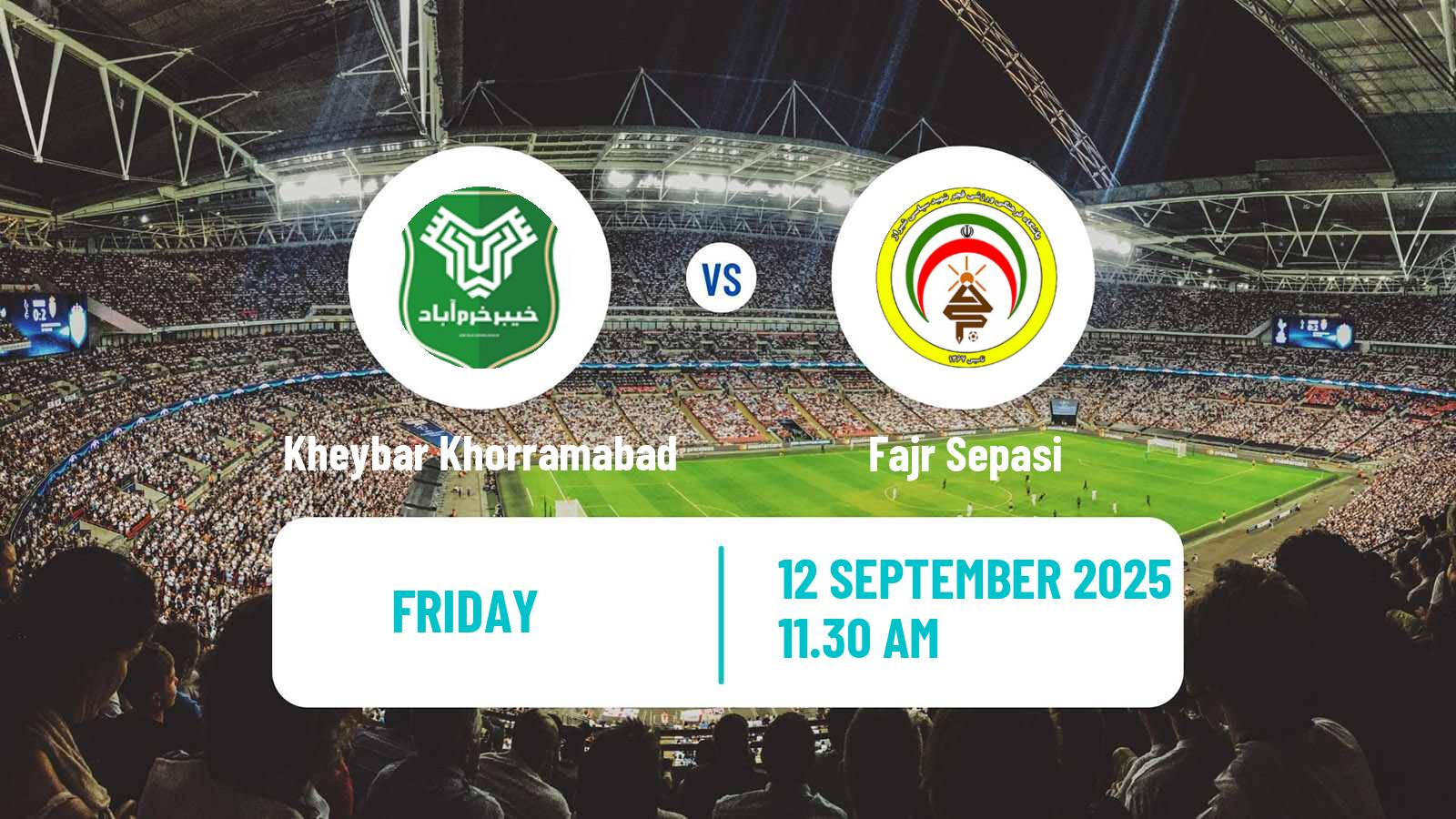 Football Iran Pro League Kheybar Khorramabad - Fajr Sepasi