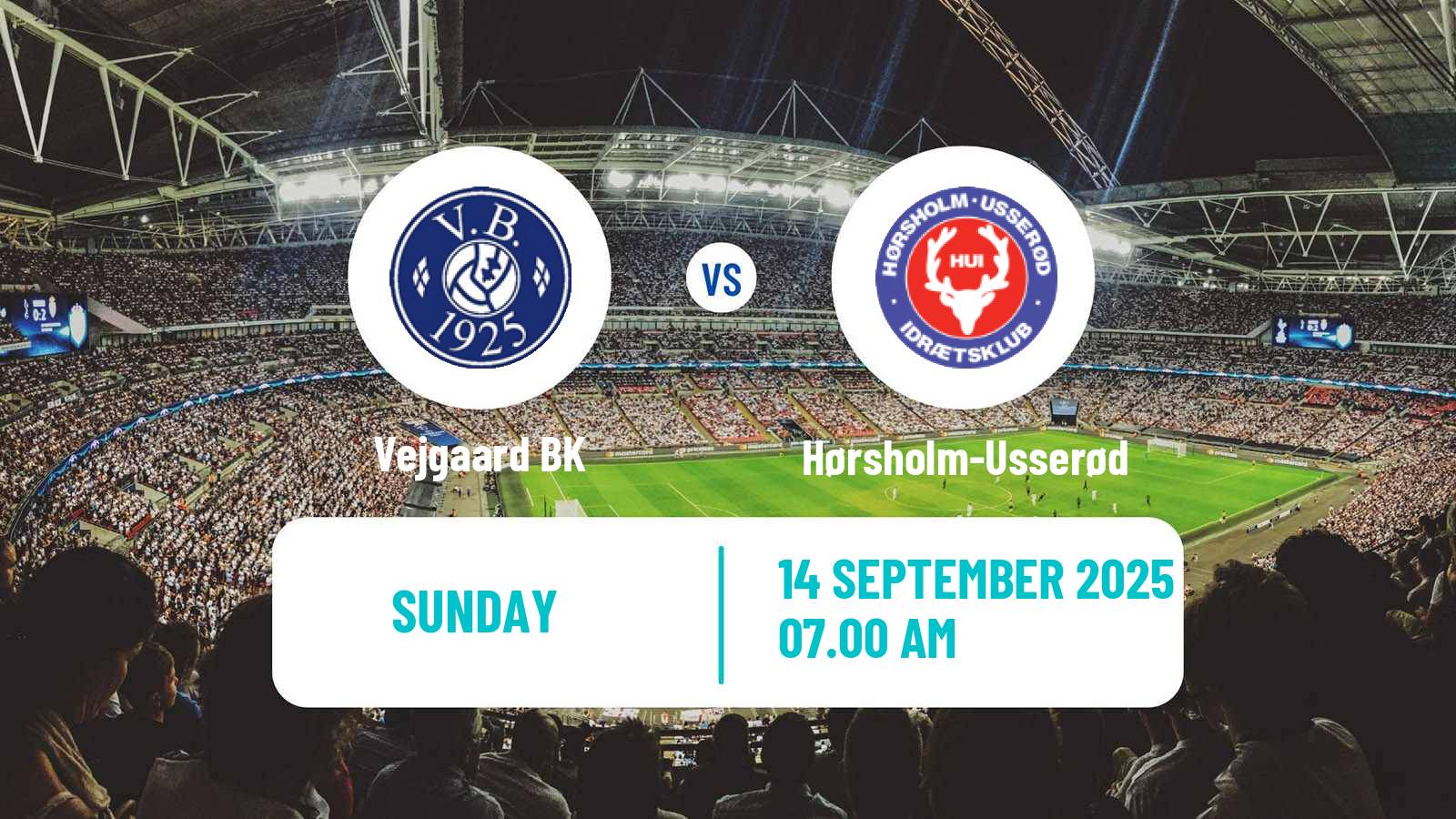 Football Danish 3 Division Vejgaard - Hørsholm-Usserød