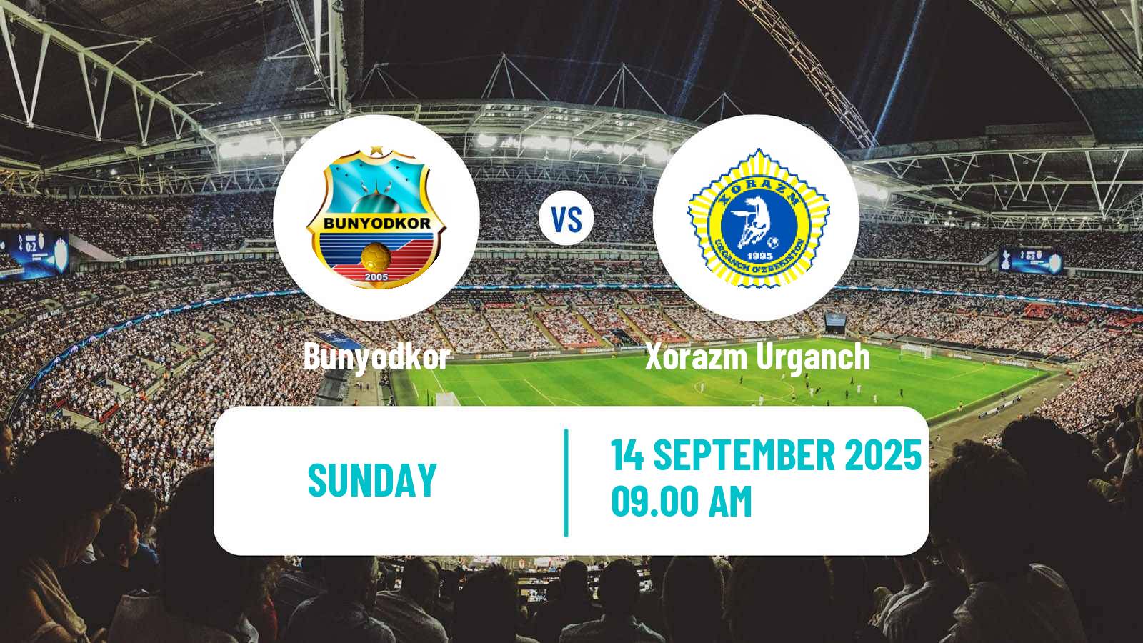 Football Uzbek League Bunyodkor - Xorazm Urganch