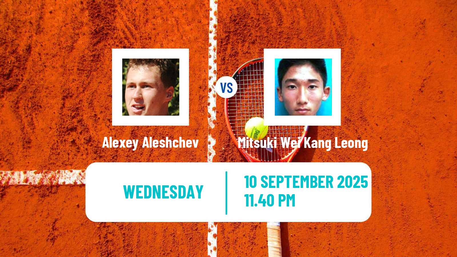 Tennis ITF M25 Bali 4 Men Alexey Aleshchev - Mitsuki Wei Kang Leong