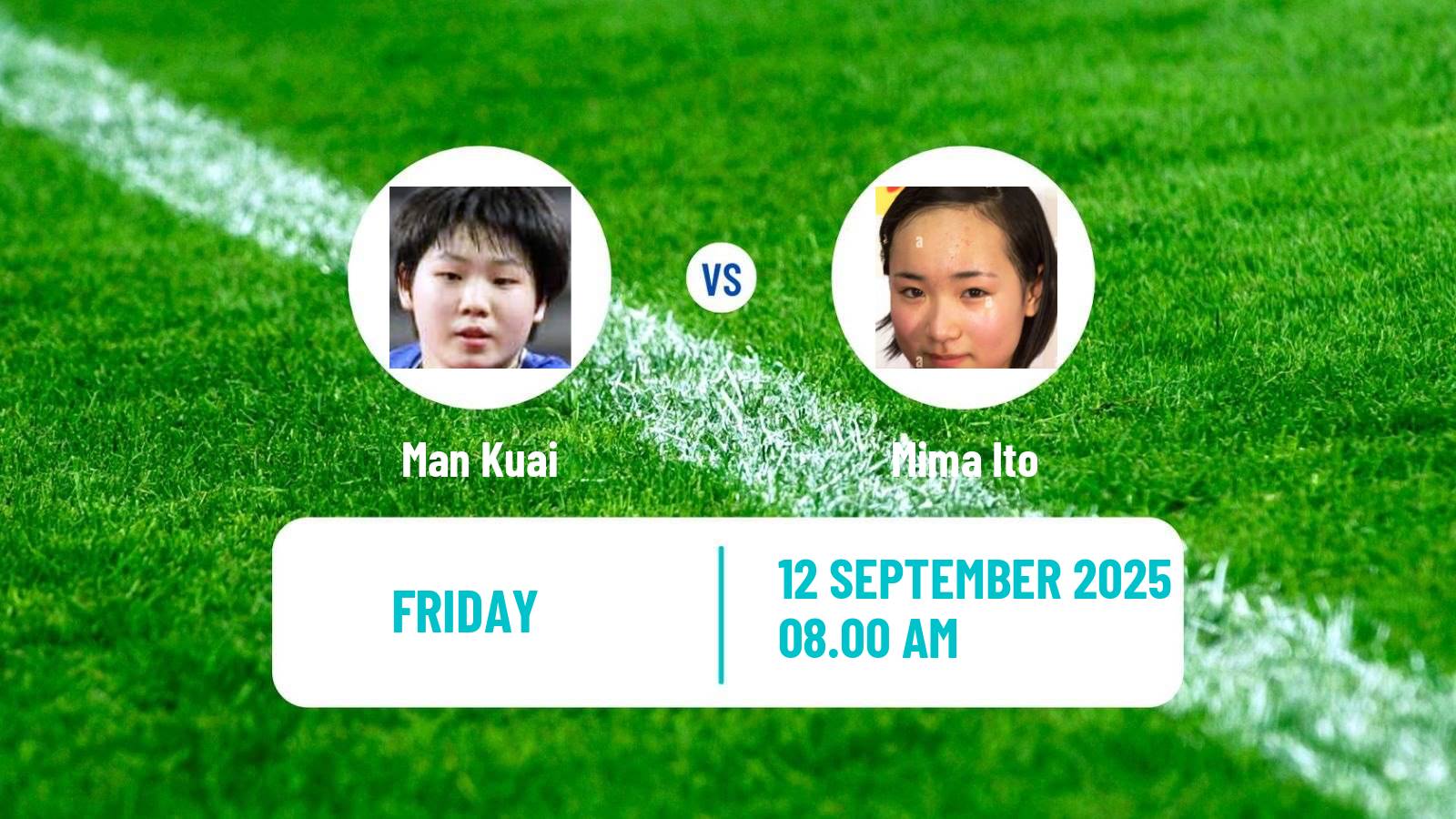 Table tennis Wtt Champions Macao Women Man Kuai - Mima Ito