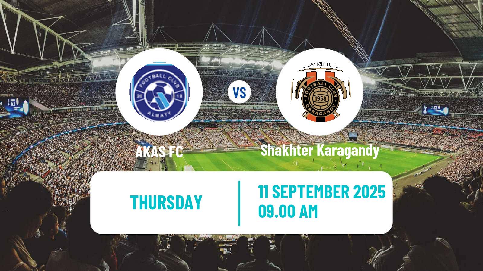 Football Kazakh First Division AKAS - Shakhter Karagandy