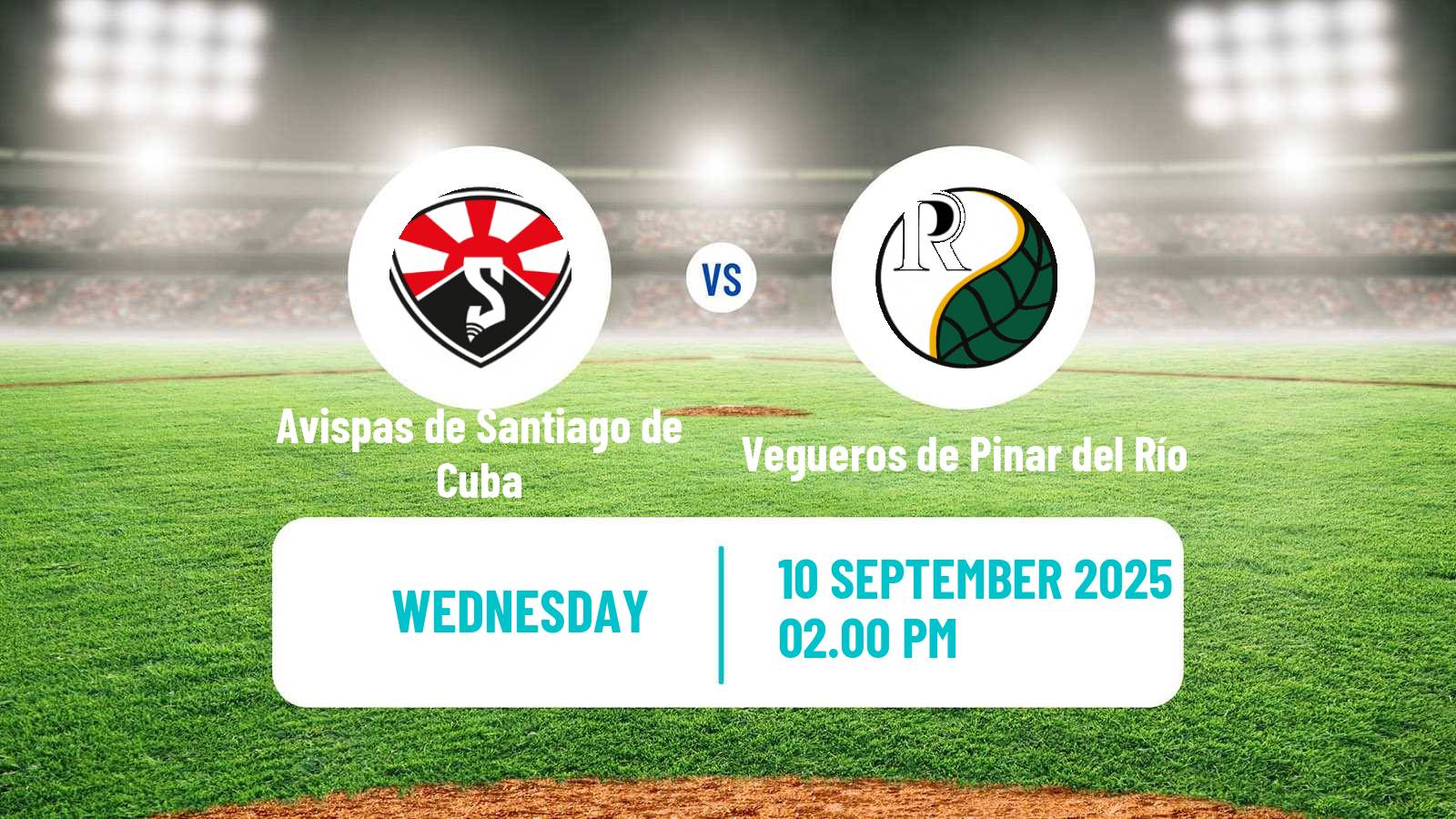 Baseball Cuba Serie Nacional Baseball Avispas de Santiago de Cuba - Vegueros de Pinar del Río