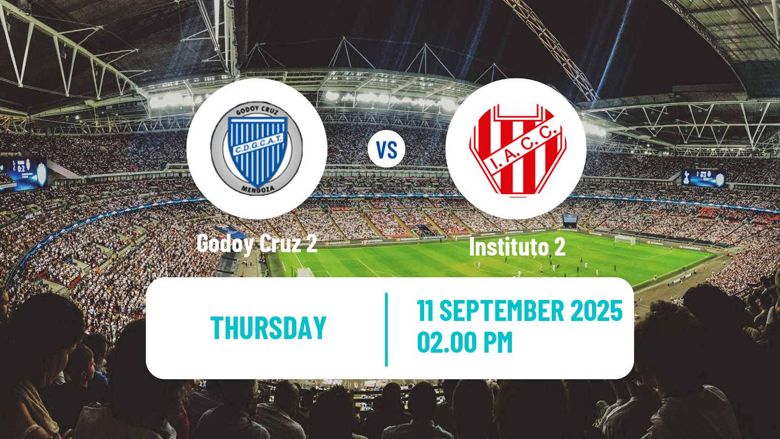 Football Argentinian Reserve League Godoy Cruz 2 - Instituto 2